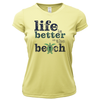 St. Pete Beach, FL "Life is Better At The Beach" Turtle Women's Short Sleeve UPF 50+ Dry-Fit Shirt