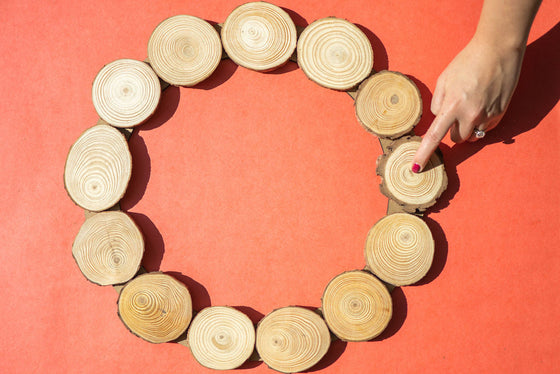 Wood Slice Wreath Kit