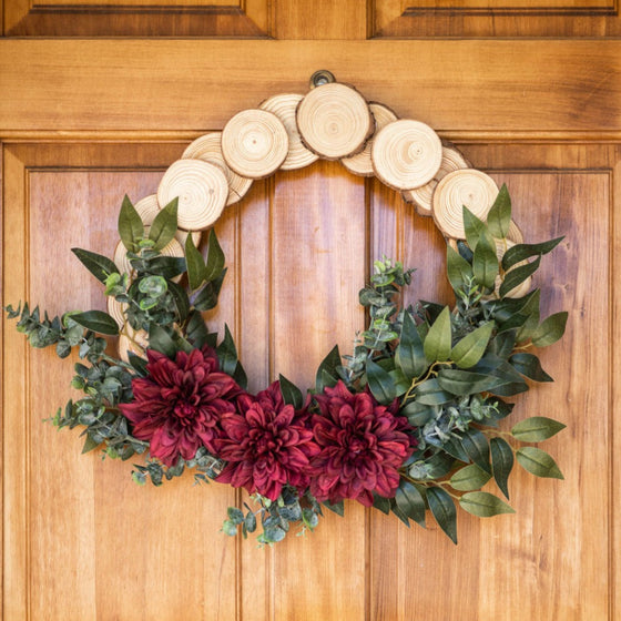 Wood Slice Wreath Kit