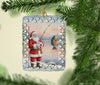 Fishing Santa Claus with Bluegill Christmas Porcelain Ornament