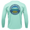 Florida Flag Freshwater Born Men's Long Sleeve UPF 50+ Dry-Fit Shirt