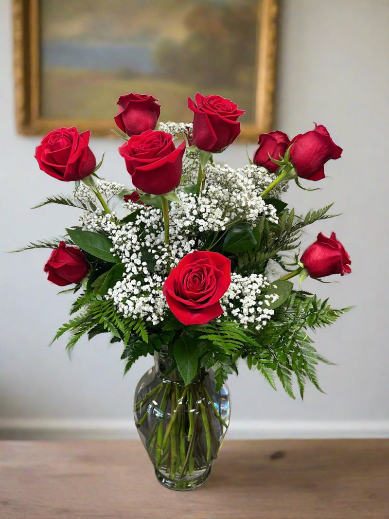 Long Stem Red Roses