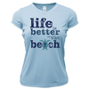 St. Pete Beach, FL "Life is Better At The Beach" Turtle Women's Short Sleeve UPF 50+ Dry-Fit Shirt