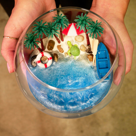 Beach Resin Terrarium Kit