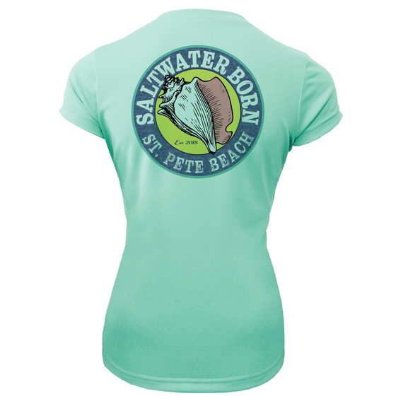 St. Pete Beach, FL "Life is Better At The Beach" Turtle Women's Short Sleeve UPF 50+ Dry-Fit Shirt