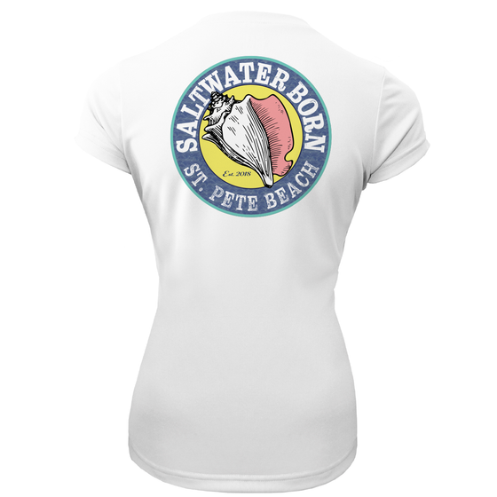 St. Pete Beach, FL "Life is Better At The Beach" Turtle Women's Short Sleeve UPF 50+ Dry-Fit Shirt