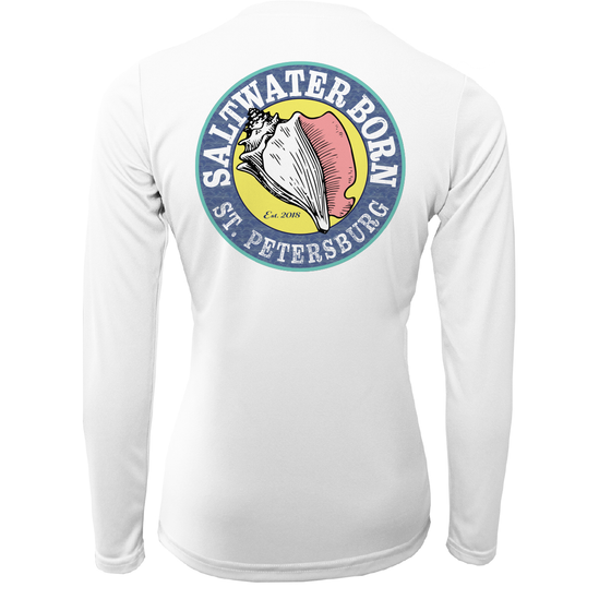 St. Petersburg, Florida Girl Women's Long Sleeve UPF 50+ Dry-Fit Shirt