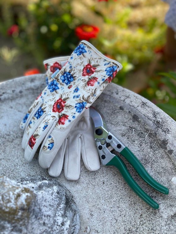 Women's Floral Gardening and Project Gloves "The Caroline"